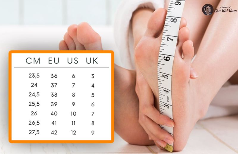 Cách đo size giày chuẩn nhất