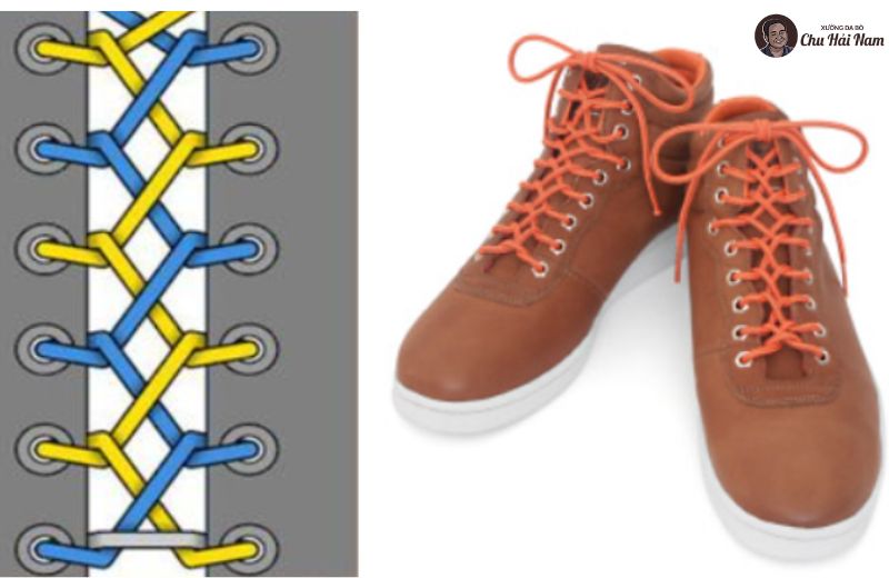 Kiểu buộc dây Zipper – hiệu ứng xoắn lạ mắt như khóa kéo