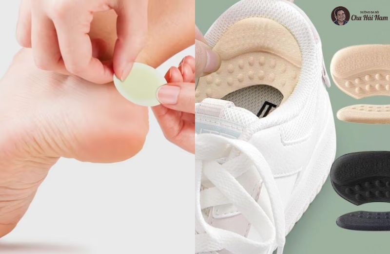 Lót cổ chân giúp hạn chế trượt gót và bảo vệ gót chân.