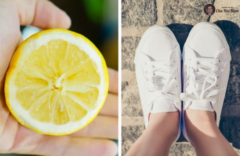 Chanh – nguyên liệu tự nhiên giúp loại bỏ vết ố vàng trên giày trắng.