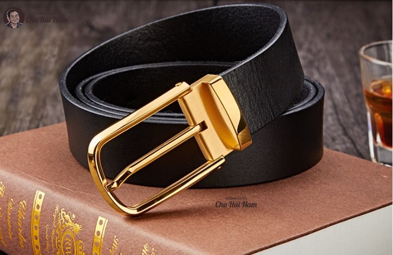 Thắt lưng nam khóa kim da thật cao cấp, chuẩn quý ông