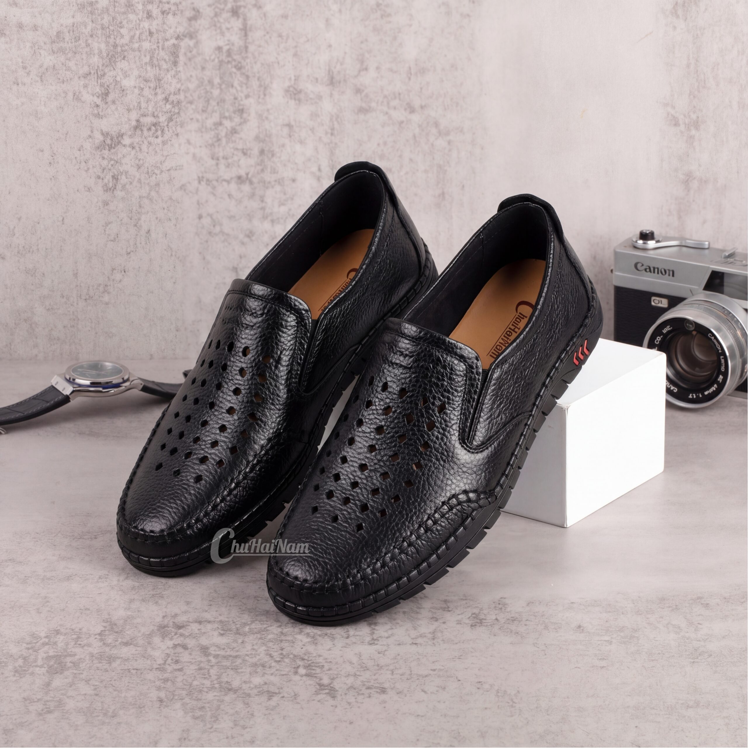L513 - Giày Lười Da Bò