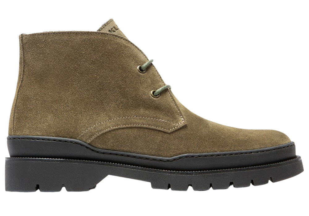 Kleman Cagna V Chunky sole khaki suede boots
